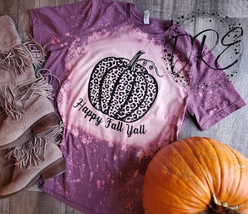 Happy Fall Yall Shirt / Leopard Fall Shirt / Leopard Print | Etsy