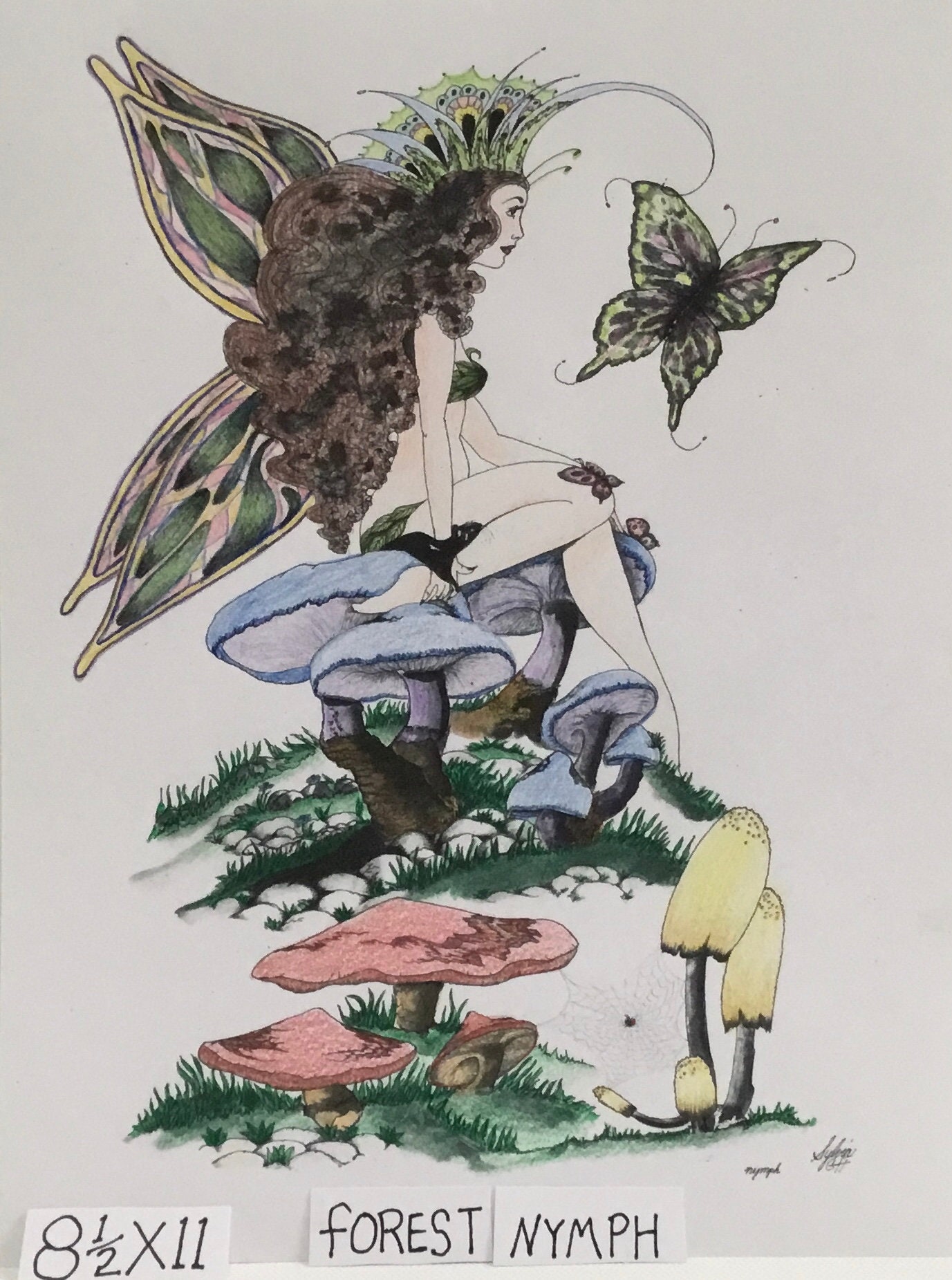 Spring Nymph Drawing Forest Nymph Drawing