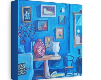 Copy of Blue Interior Still Life Canvas