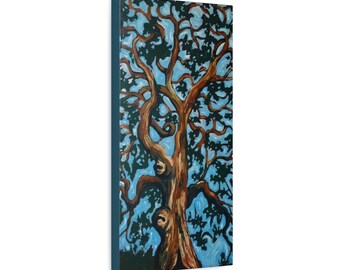 Twisted Tree Painting Matte Canvas
