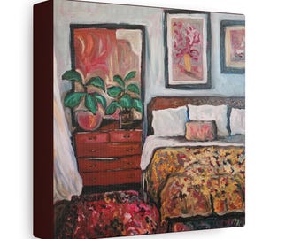 Cozy Painted Bedroom Canvas