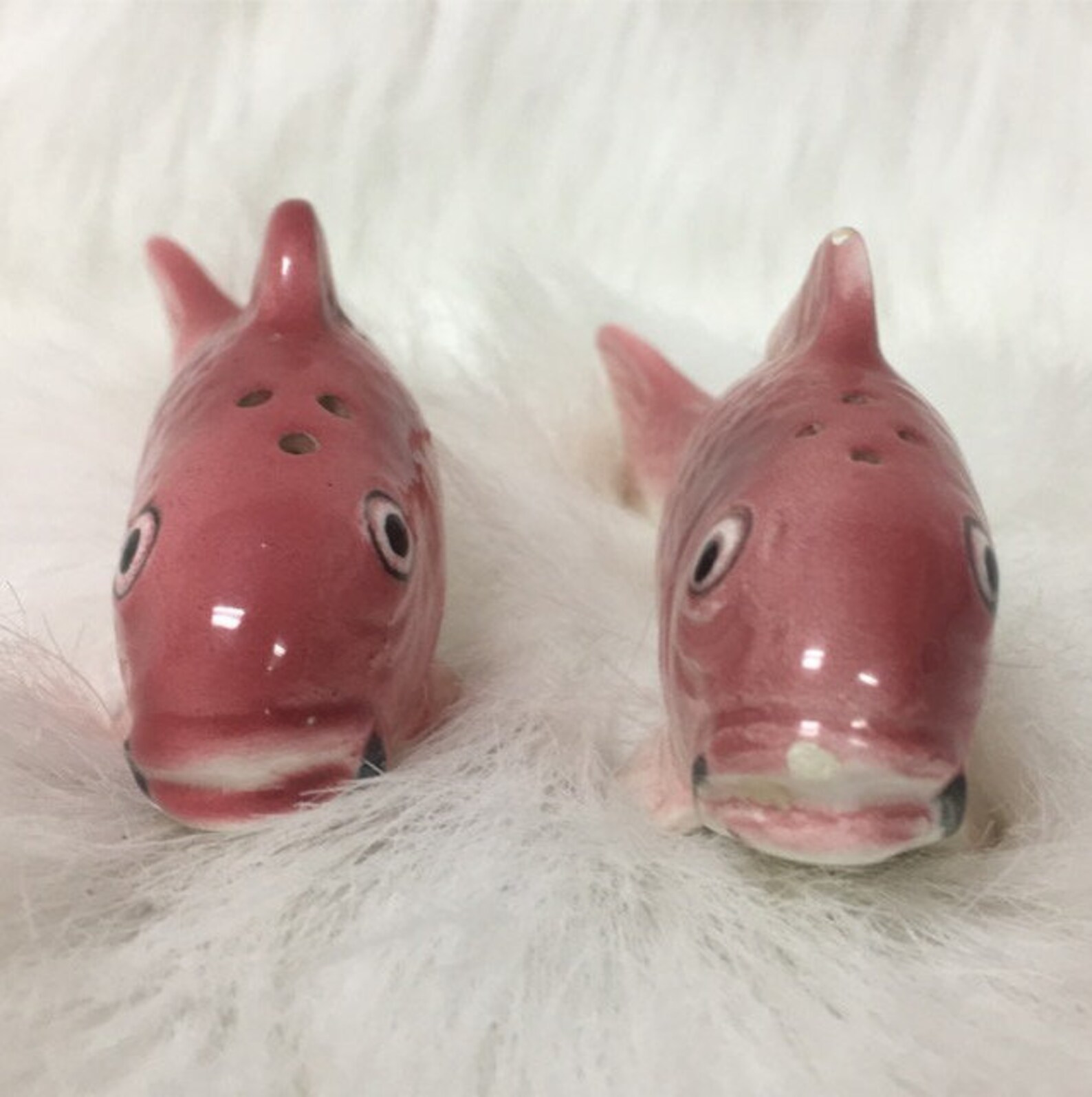 Vintage Koi Fish Salt & Pepper Shaker Made in Japan Etsy