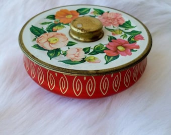 Vintage Tin, Daintee Brand, Floral Design made in England