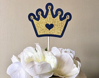 Crown Centerpiece Stick, Prince Cake Topper, Prince Baby Shower, Prince Birthday, It's A Prince, Crown Sticks, It's a Boy, Royal Prince