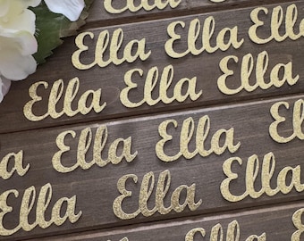 Custom Glitter Name or Word Confetti – Party Decorations, Baby Shower, Bridal (25 ct)