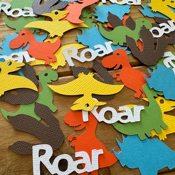 Dinosaur Confetti, Colorful Party Decorations
