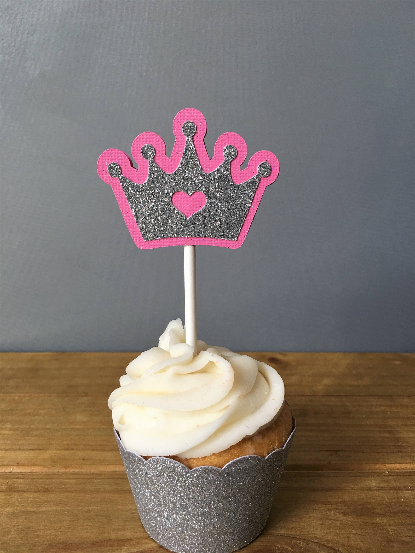 12 Princess Crown Cupcake Toppers Crown Cake Topper Princess Etsy