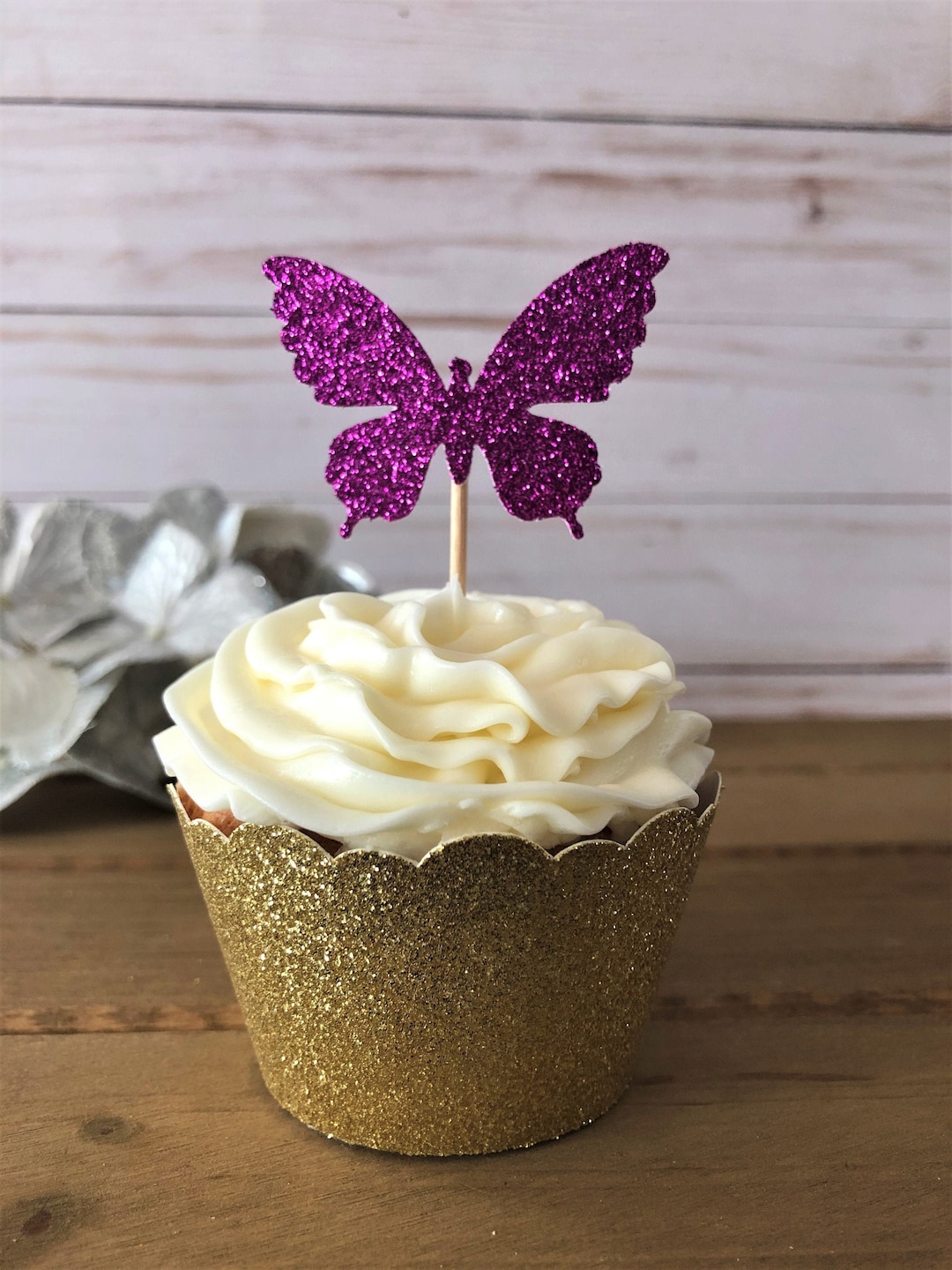 Glitter Butterfly Cupcake Toppers, Butterfly Cake, Butterfly Baby