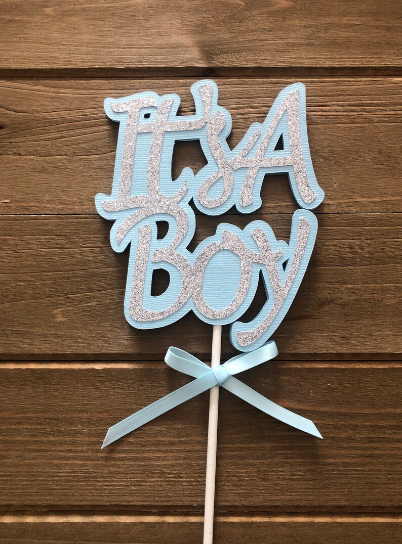 It's a Boy Centerpiece It's a Boy Cake Topper Baby Etsy