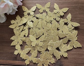 Glitter Butterfly Confetti: Birthday Party, Bridal and Baby Shower Table Decorations (50 ct)