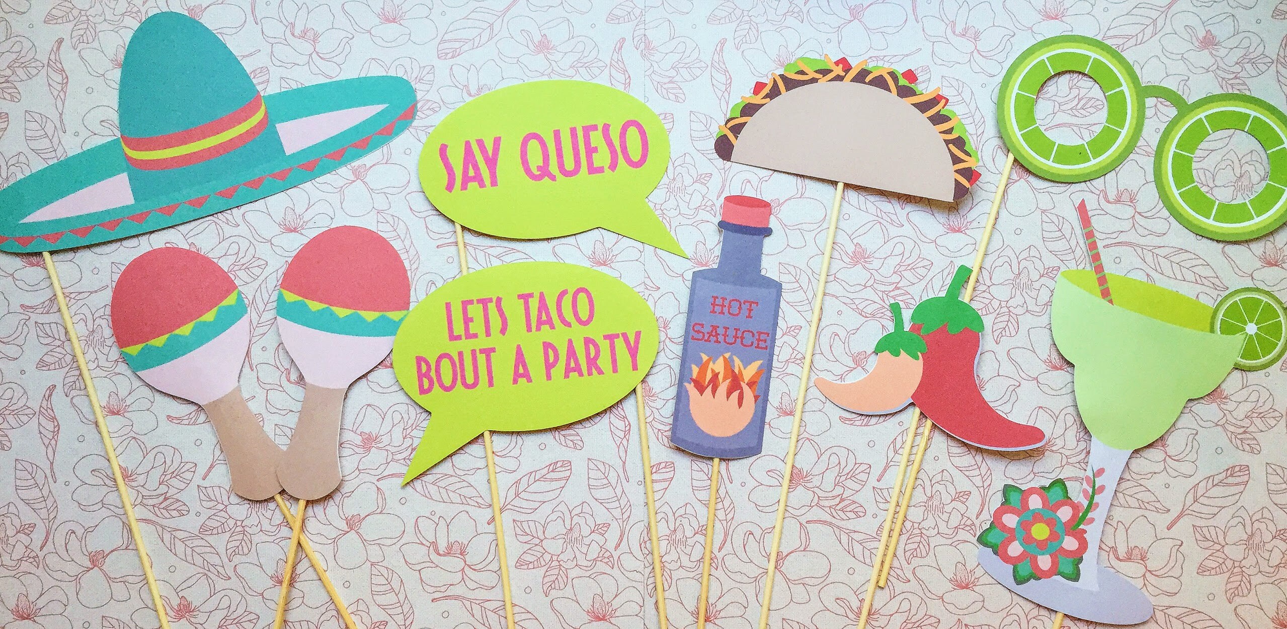 Fiesta Photo Booth Props Etsy