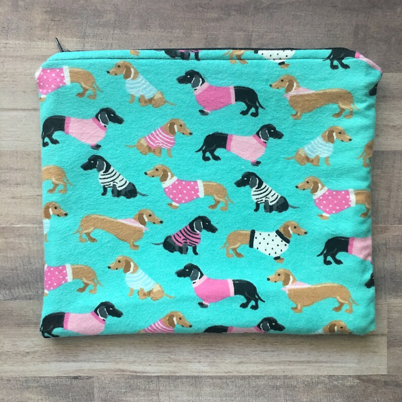 Dachshund Wiener Dog Handmade Zipper Pouch