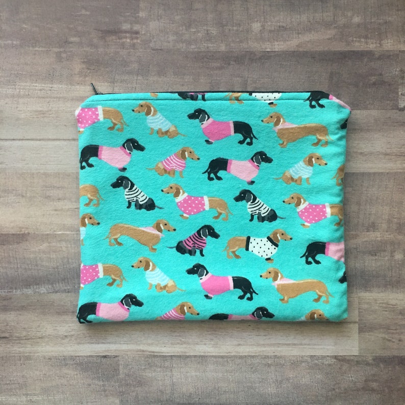Dachshund Wiener Dog Handmade Zipper Pouch