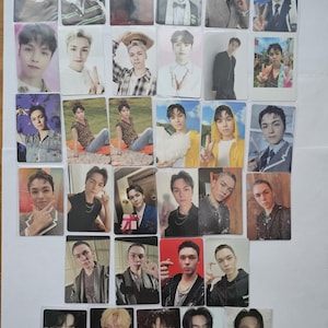 Diciassette cartoline fotografiche ufficiali / Seungkwan, Vernon, dino / carat land carat zone rare pob