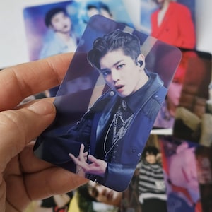 NCT Transparente Fotokarte – Mark, Jungwoo, Jeno, Jaemin (Fanmade / Inoffiziell)