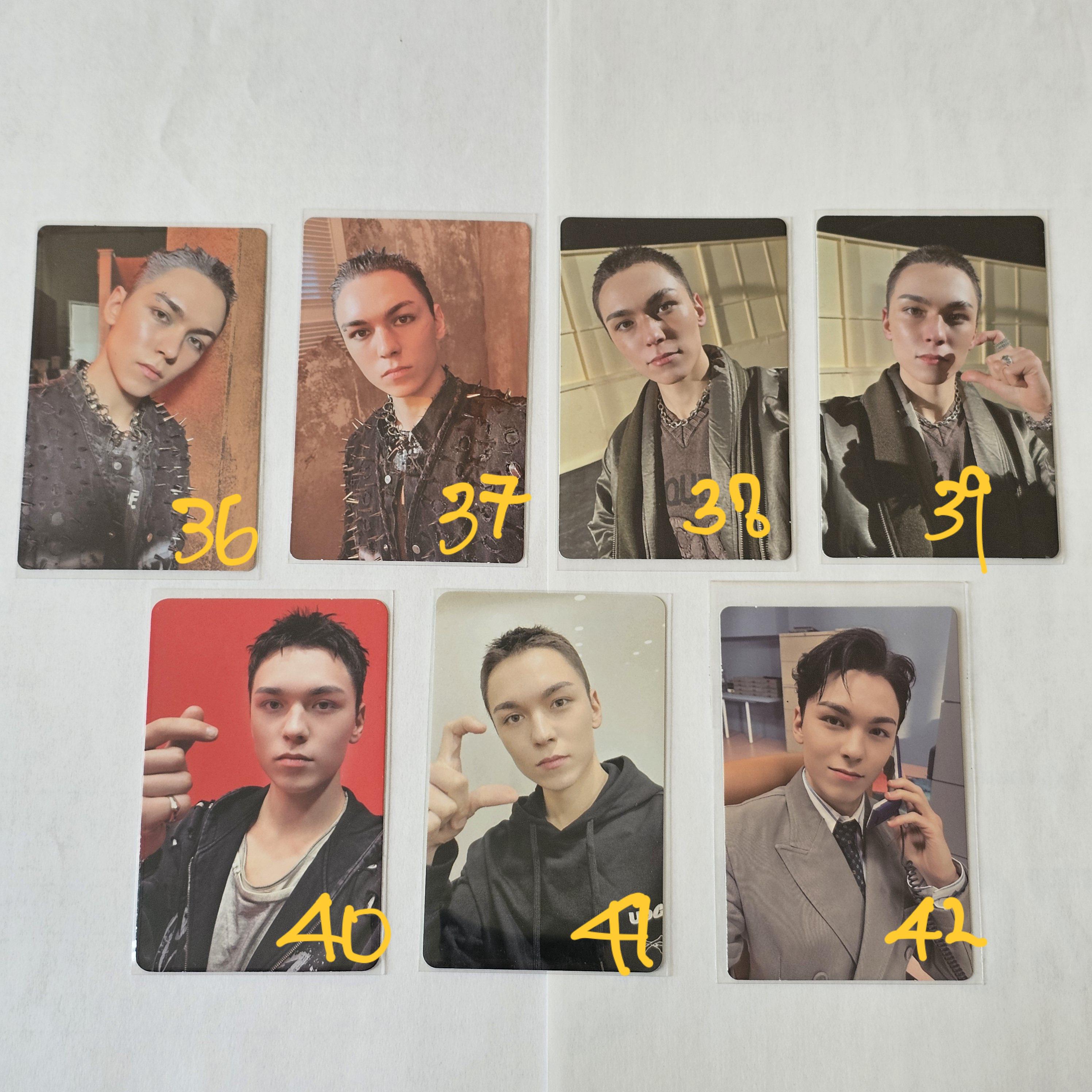 Seventeen Official Photocards | Mingyu, DK, Vernon | Carat Land