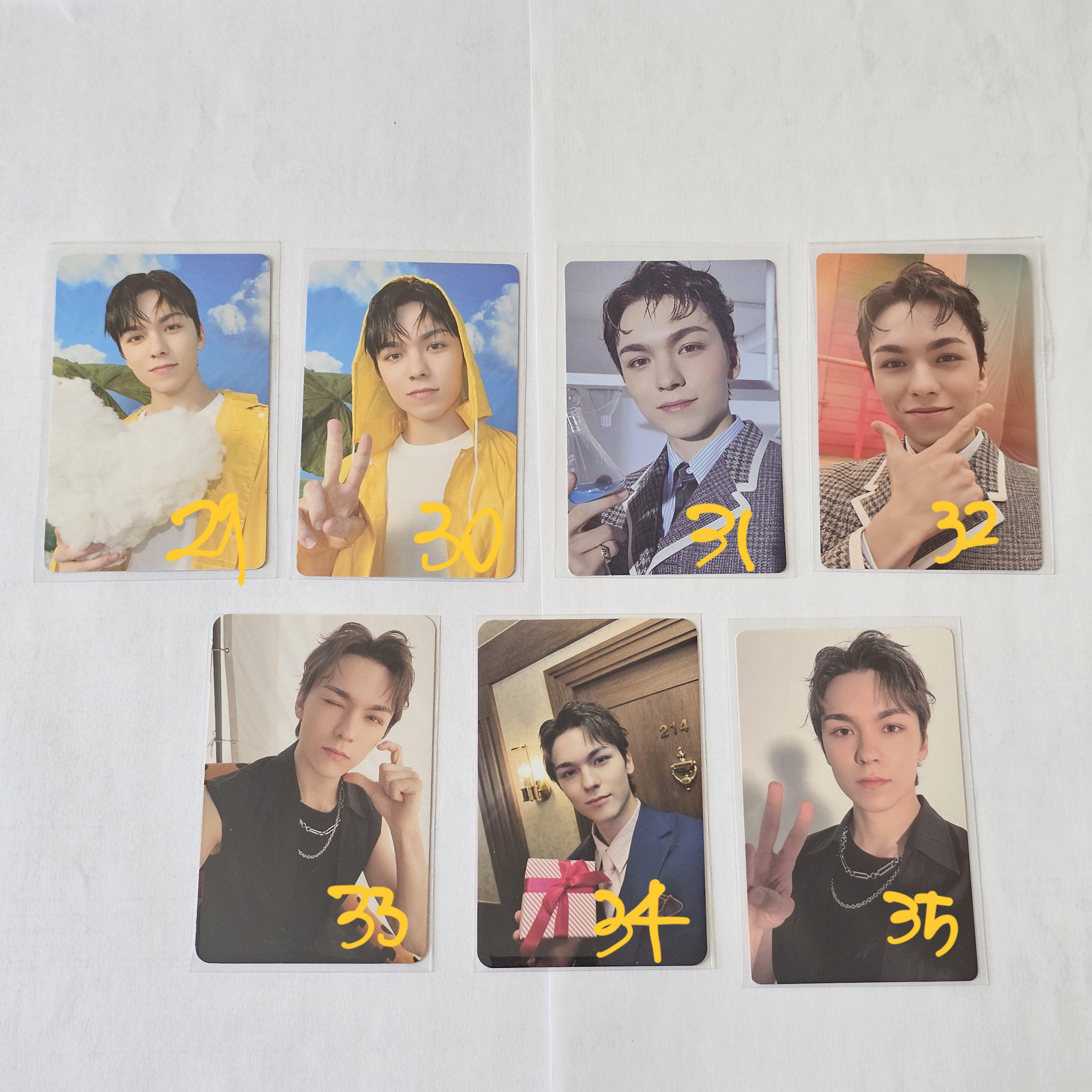 Seventeen Official Photocards | Mingyu, DK, Vernon | Carat Land