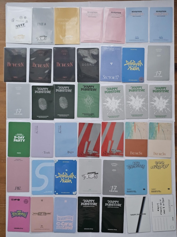 Seventeen Official Photocards | The8, Mingyu, DK | Carat Land