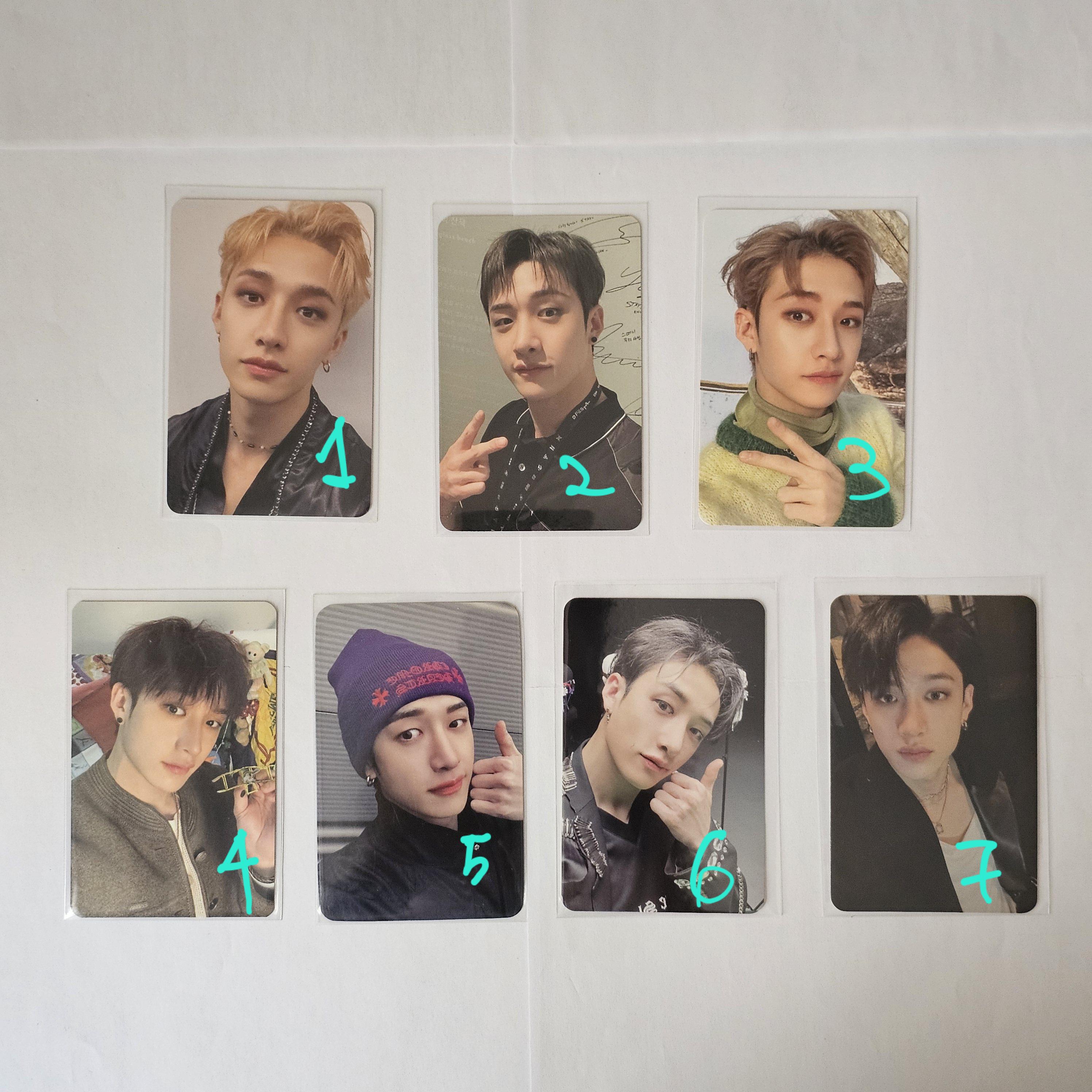 Stray Kids Photocard | Bangchan Hunjin Changbin Felix Leeknow I.N