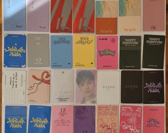 Seventeen Official Photocards | Mingyu, DK, Vernon | Carat Land