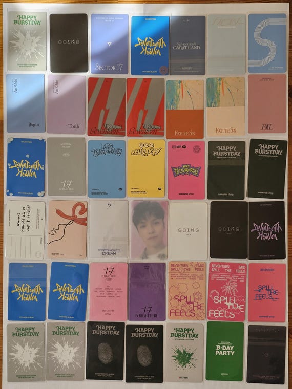 Seventeen Official Photocards | Mingyu, DK, Vernon | Carat Land