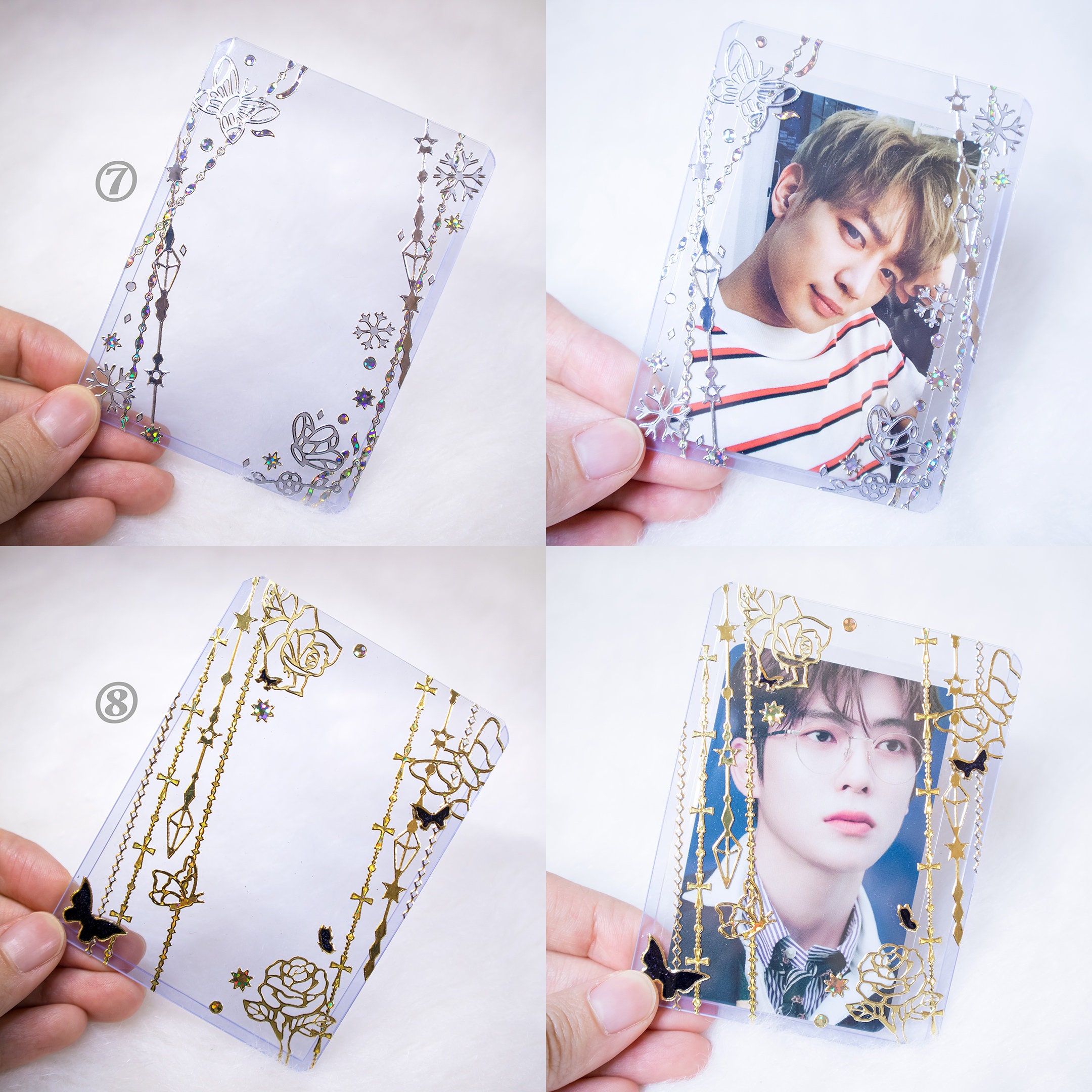 Decorated Toploader Custom toploader kpop Photocard holder Etsy