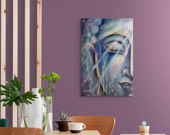 ORIGINAL BUDDHA PAINTING 'Amitabha Buddha' | Buddha Art | Acrylic Painting | Spiritual Wall Art