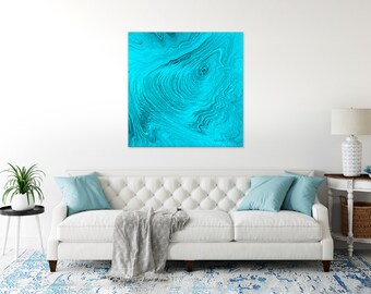 ORIGINAL ABSTRACT PAINTING "Oceans Divine Breath" | Canvas Painting | Acrylic Abstract Painting | Beach Abstract Wall Art | Fluid Art