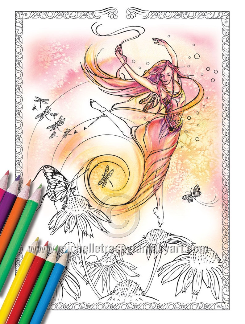 Spirit & Fantasy Coloring Book Coloring Book for Adults - Etsy