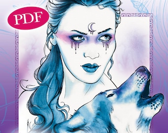 Totem Animals Coloring Book: Fantasy Art for Adults (PDF)
