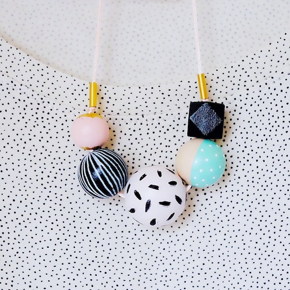 Chunky 2024 wooden jewellery
