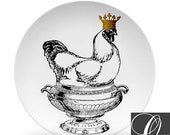 Chicken Art Plates,chicken soup art plate,ThermoSāf dinnerware 355