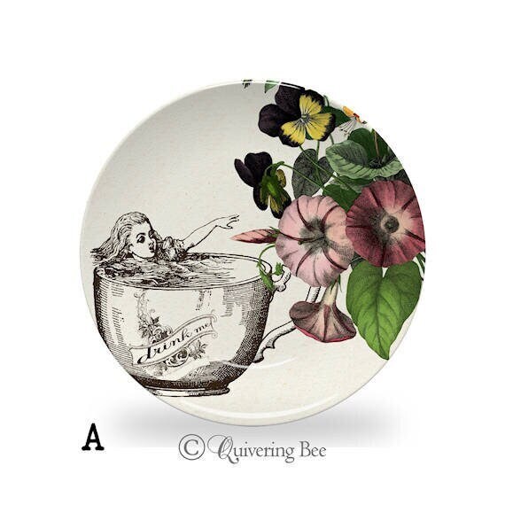 Alice in Wonderland Dinner PlateDecoware dinnerwaretea party dishesmad tea party dishesmicrowave safe plates 959