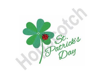 items similar to clover st patrick s day machine embroidery design