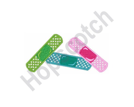 Band aids embroidery design adhesive bandage machine  etsy
