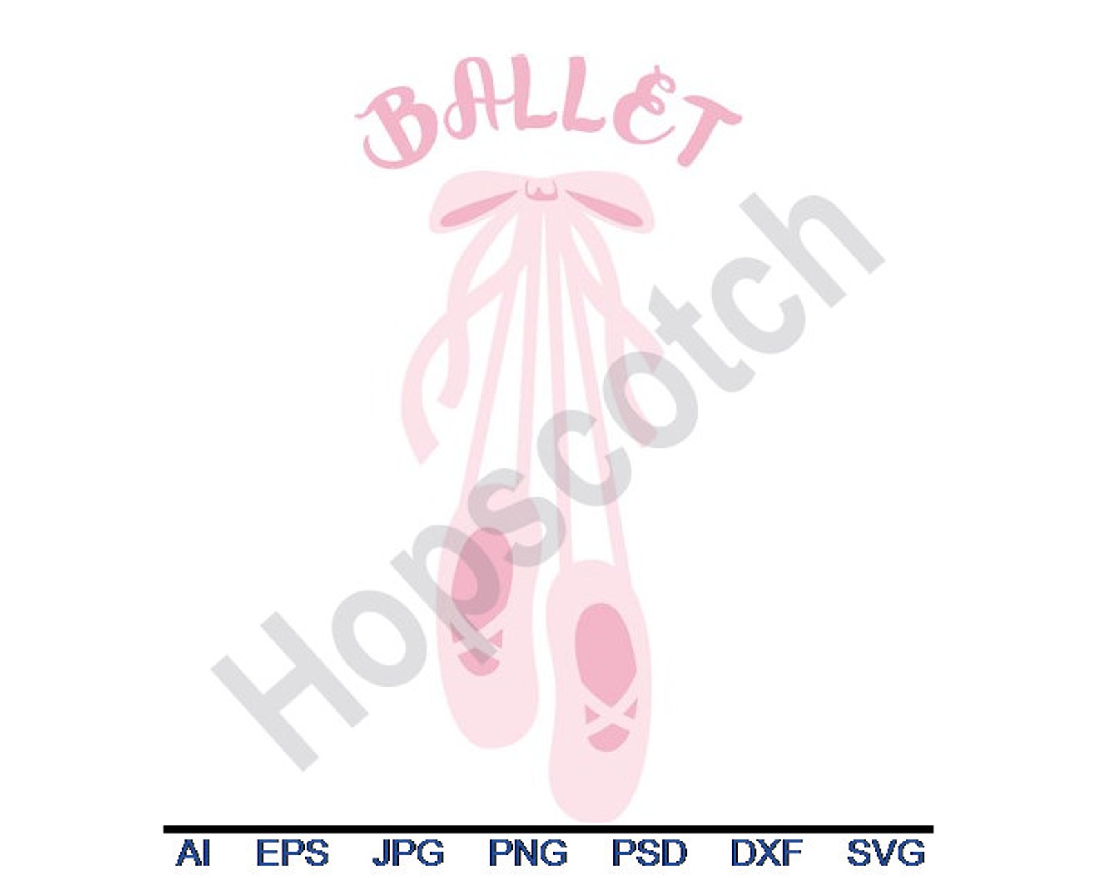 ballet shoes - svg file, dxf file, cricut file, cameo file, silhouette file