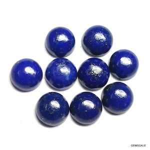 6mm Or 7mm lapis lazuli cabochon Round Gemstone, Lapis lazuli Round Cabochon Gemstone, 6mm Lapis Cabochon Round Loose Gemstone