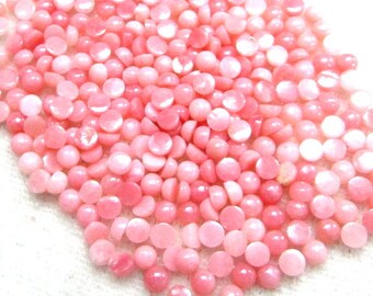 10 pieces 4mm Pink Opal Cabochon Round gemstone, AAA++ 100% Natural, Pink opal round cabochon loose gemstone, calibrated size Pink opal Gems