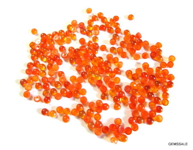 10 Pieces 2mm Carnelian Cabochon Round Gemstone, 2mm Carnelian Round Cabochon Gemstone, AAA Quality Carnelian Cabochon Round Loose Gemstone