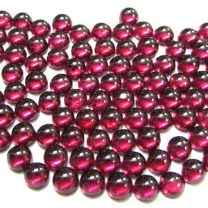 Buy 10 Pieces 5mm RHODOLITE Garnet Cabochon Round Gemstone, 5mm ...