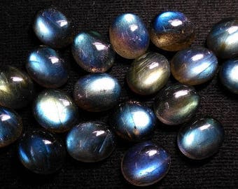 1 Pieces 10x12mm Labradorite Cabochon Oval Gemstone, 10x12mm Labradorite Oval Cabochon, Labradorite Cabochon 10x12mm Oval Calibrated Size