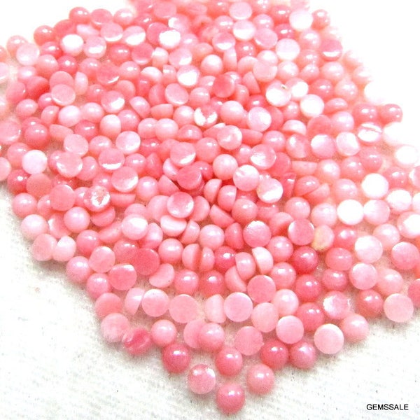 25 pieces 4mm Pink Opal Round Cabochon gemstone, AAA++ 100% Natural Pink opal round cabochon loose gemstone, calibrated size opals Gemstone
