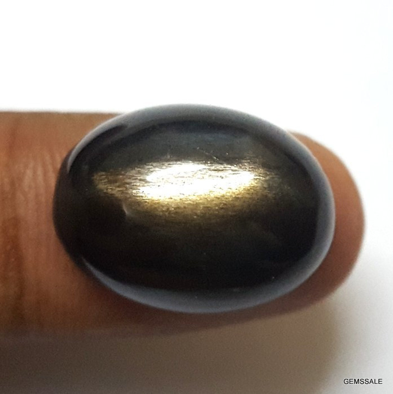 Rare 1 pieces 22x16mm Black Moonstone Cabochon Oval Gemstone Etsy