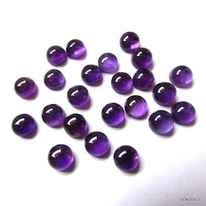 10 pieces 10mm Amethyst Cabochon Round Loose Gemstone, Natural Amethyst Round Cabochon Loose Gemstone, Amethyst Round Cabochon Gemstone