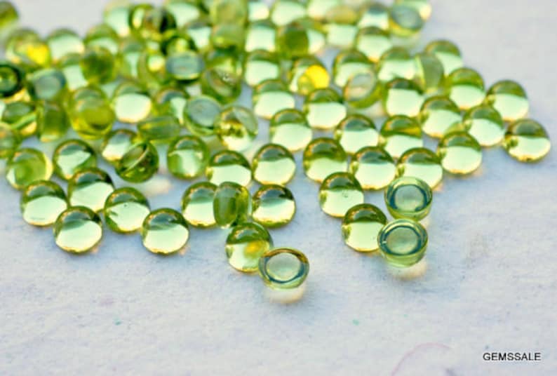 Quality 100/% Natural peridot round cabochon loose gemstone peridot cabochon best offer 50 pcs Lot 4mm PERIDOT Round Cabochon gemstone AAA+