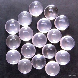 10 pieces 6mm ROSE QUARTZ Round Cabochon Gemstone, Rose Quartz Cabochon Round Gemstone, Pink Rose Quartz Round Loose Gemstone