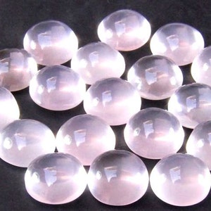 10 pieces 8mm Rose Quartz Cabochon Round Gemstone, ROSE Quartz Round Cabochon Gemstone, Rose Quartz Cabochon Round Gemstone AAA Quality