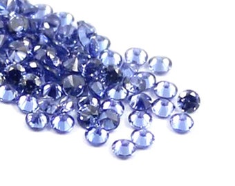 10 AAA-tanzaniet-edelstenen: gefacetteerd rond van 2 mm of 2,5 mm