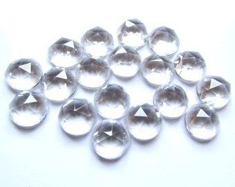 6 mm Crystal Quartz Rosecut Edelsteine: AAA Qualität, 10 Stück Set