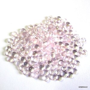 10 Pieces 5mm Rose Quartz Cabochon Round Gemstone, Rose Quartz Round Cabochon Smooth polished gemstone